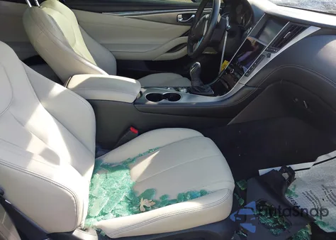 2018 Infiniti Q60 3.0T Luxe z USA, uszkodzony, nr VIN JN1EV7EK8JM342867